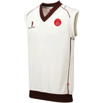 Norwich Bystanders CC - Sleeveless Sweater Maroon Trim