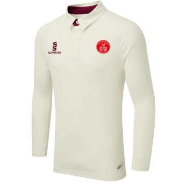 Norwich Bystanders CC - Ergo Long Sleeve Maroon Trim Shirt